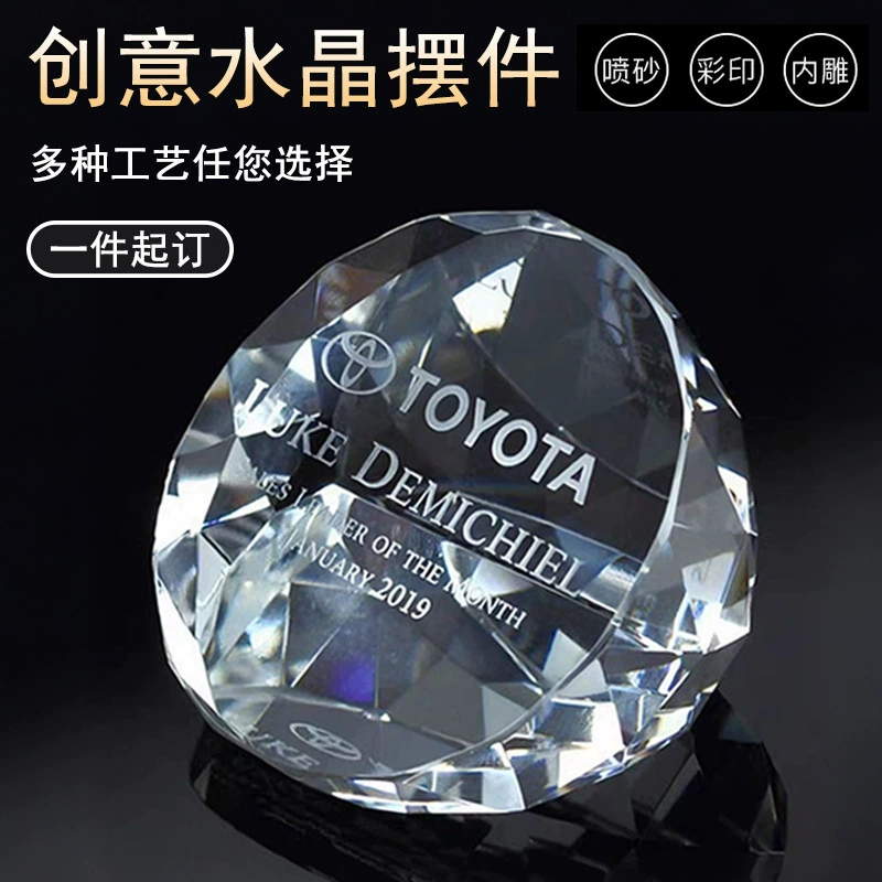 Популярный хрустальный пресс-папье, держатель для визитных карточек, памятный трофей, школьная компания, ежегодное собрание, тимбилдинг, юбилейная конференция, подарок, оптовая продажа