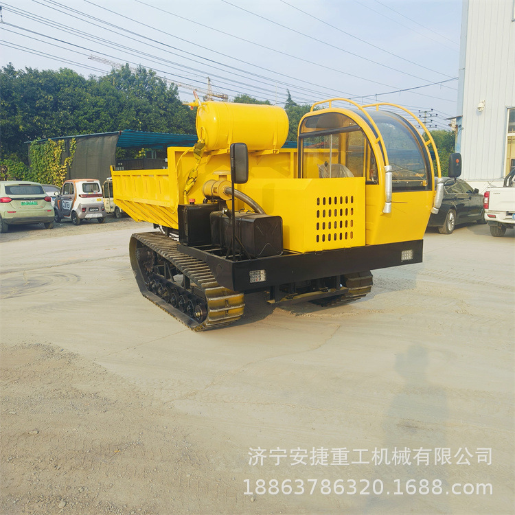 8吨履带混凝土运输车 山区履带运输车爬山虎 后驱工程运料履带车