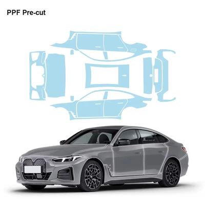 24-26 Models Bmw I4 Invisible Car Cover Tpu Pre-Cut Paint Protection Film Anti-Scratch