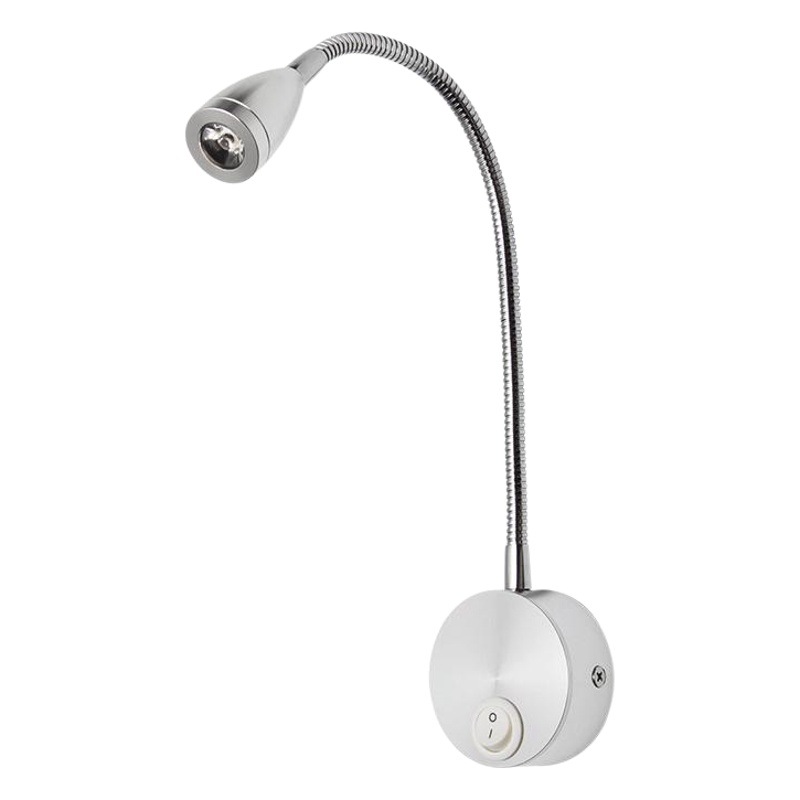 Lámpara de noche LED Lámpara de tubo de metal Lámpara de pared de cuello de cisne Lámpara de lectura europea