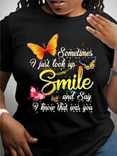 I 39644 Be Kind Print T-shirt ��ĸӡ������ ����ѷ�羳ŷ����