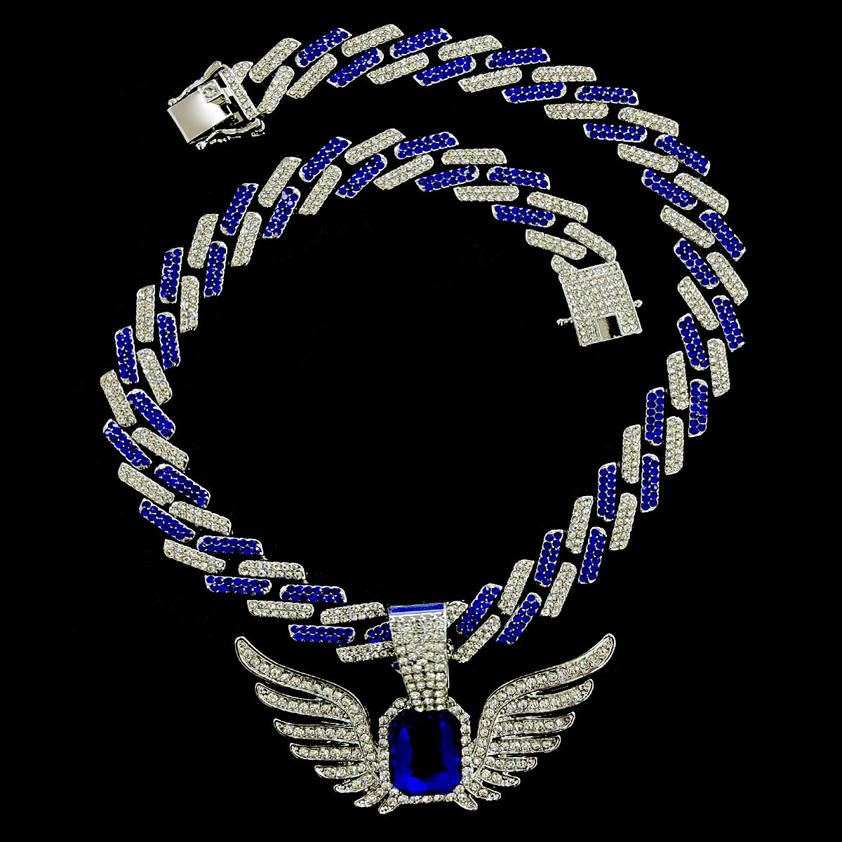 Ciondolo ad ala unico con design di nicchia, gioielli cubani a forma di diamante, accessori per collane_voghion.com