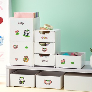 Note Storage Box Office Desktop Sticky Note Label Stationery Storage Desk Organization Box Student Ins Box