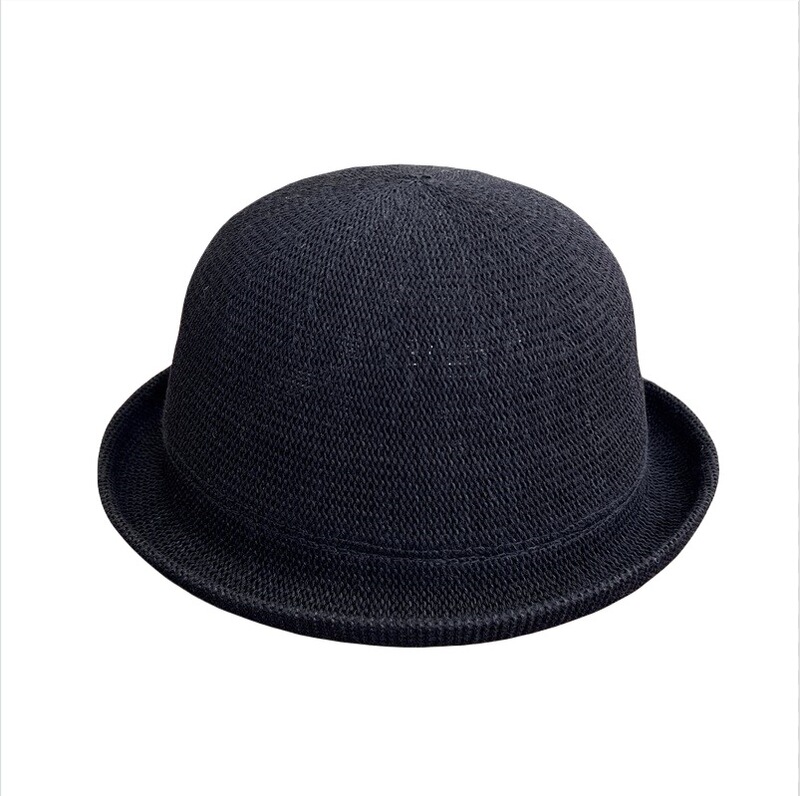 Round Breathable Hat 2025 Versatile Japanese Style Bucket Hat Small Fedora Cotton Linen New Rolled Brim Small Summer Hat for Women Travel