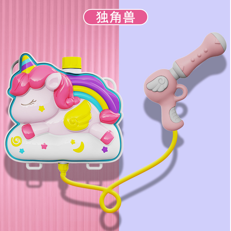 Mochila infantil juguetes de tiro de agua de playa de verano barraca eléctrica de cabello continuo pistola de rociador de agua al por mayor