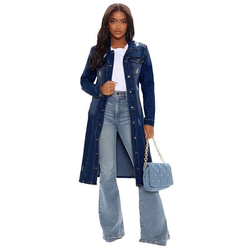 Women's Clothing denim windbreaker for women spring new hot selling retro denim jacket_voghion.com