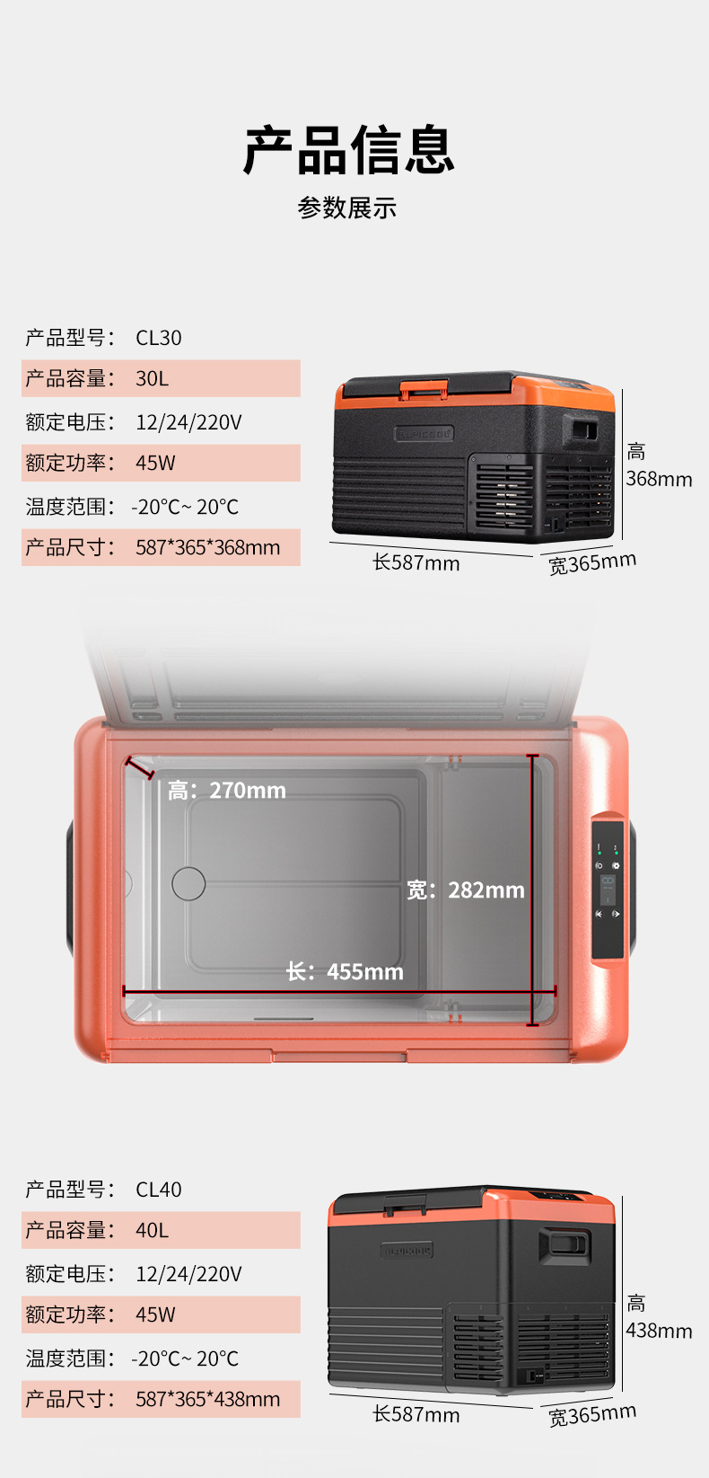 Ice Tiger Compressor Car Refrigerator Car Home Dual-use Refrigeration 12v24v Portable CL30 Dormitory Mini Refrigerator