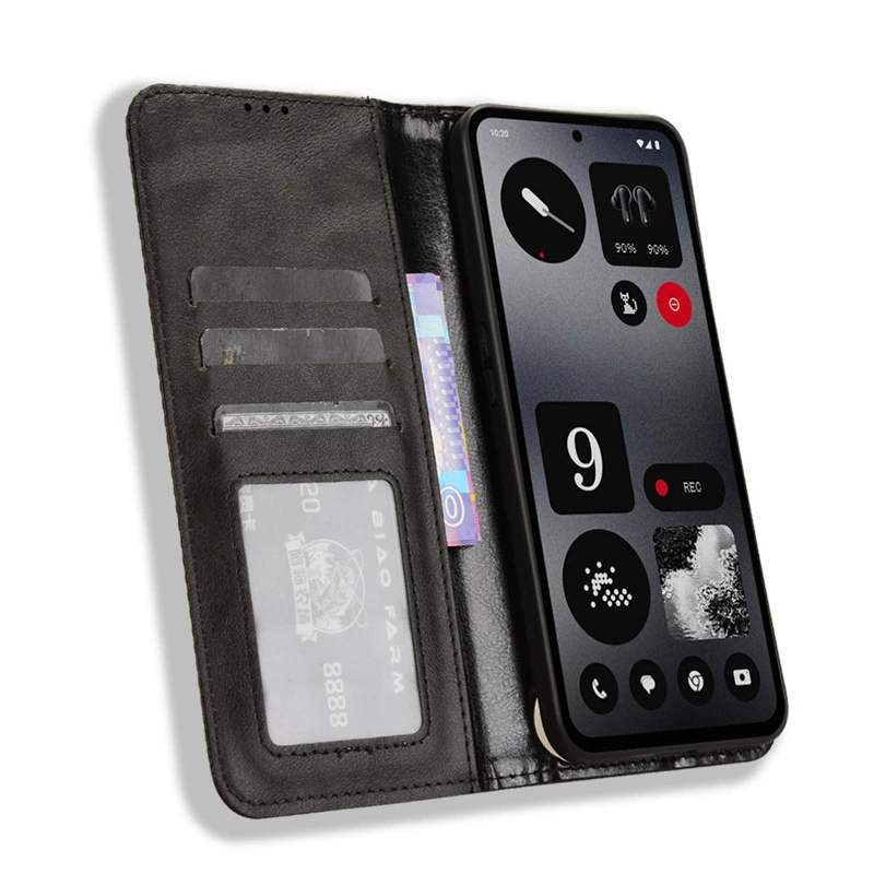 [Совместимый корпус Nothing CMF Phone 2 Pro/1 чехол с картой, магнитная крышка в винтажном стиле]