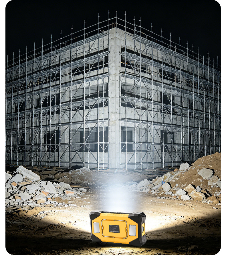Dual Magnetic Inspection Work Light X609 for Outdoor Camping, Large Capacity, 200-Hour Battery Life, Emergency Tent Repair, Car Repair Y