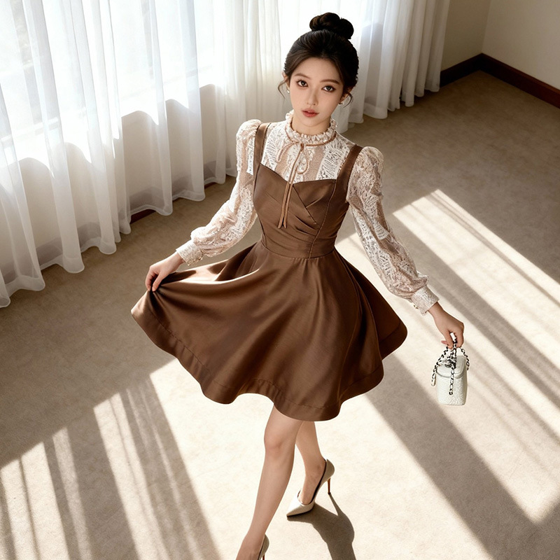 C-4644# 美拉德复古蕾丝...