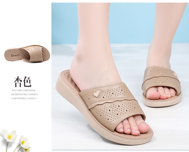 C4766 1220K GIÀY DÉP LÊ NỮ RUITDT BIG SIZE NGOẠI CỠ ĐẾ MỀM MÙA HÈ TRUNG NIÊN THOÁNG KHÍ GIÀY DÉP NỮ DA BÒ G04 SẢN PHẨM MỚI