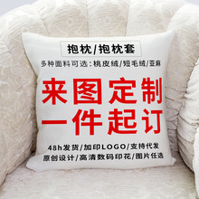 定制抱枕logo抱枕套企业礼品午睡枕沙发靠垫diy枕套靠枕装饰枕头