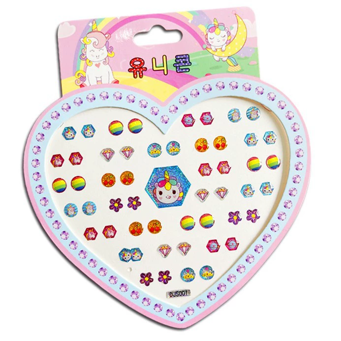 Genuine children's shiny ears stickers for princess, cartoon sticker, 3D