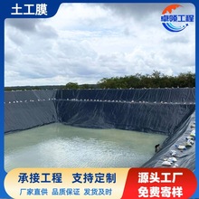 1.0mm光面土工膜化学反应池堆土工膜堆浸池污水处理黑色防渗膜