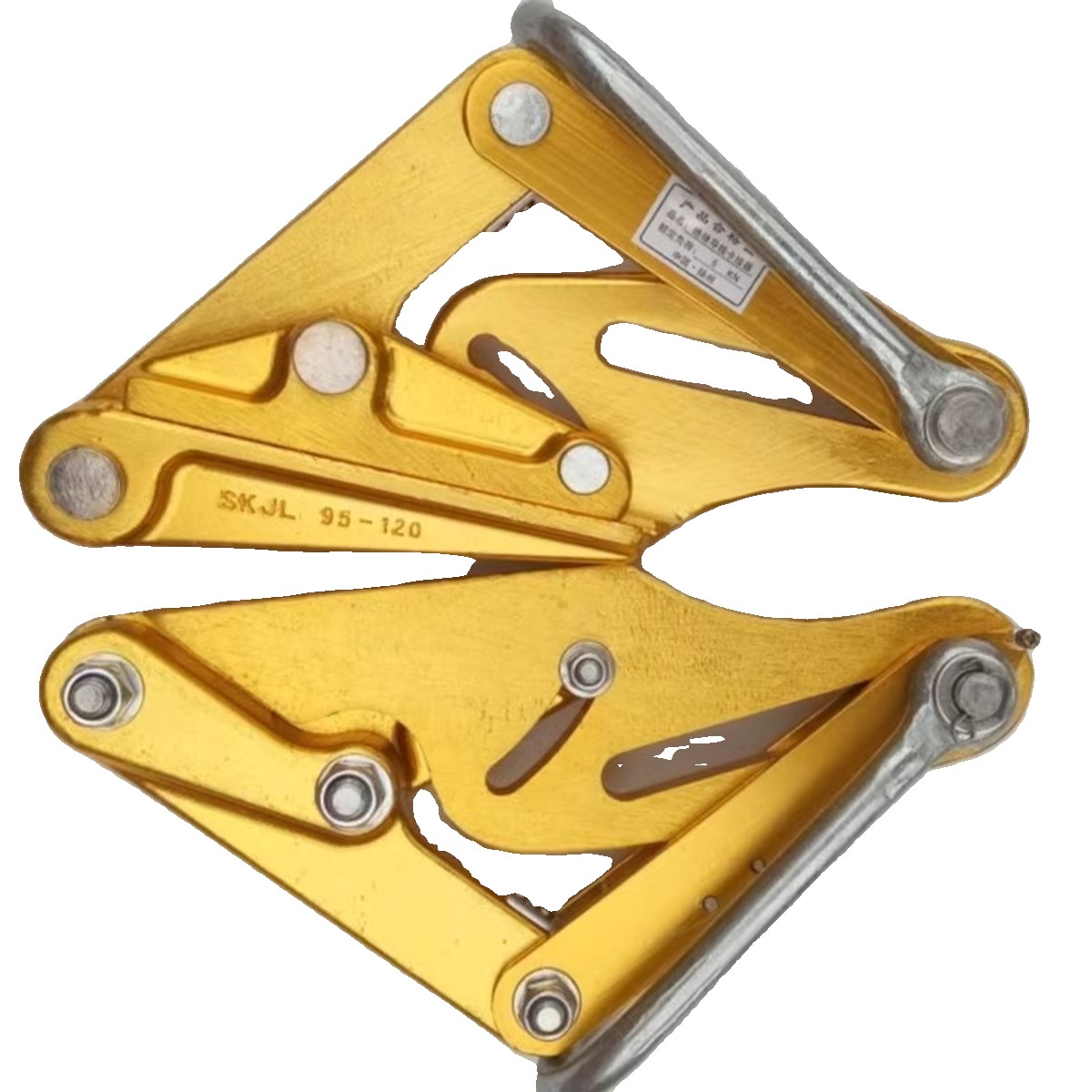 绝缘线卡头电缆夹头铝镁合金卡线器导线夹具铝绞线夹紧工具紧线钳