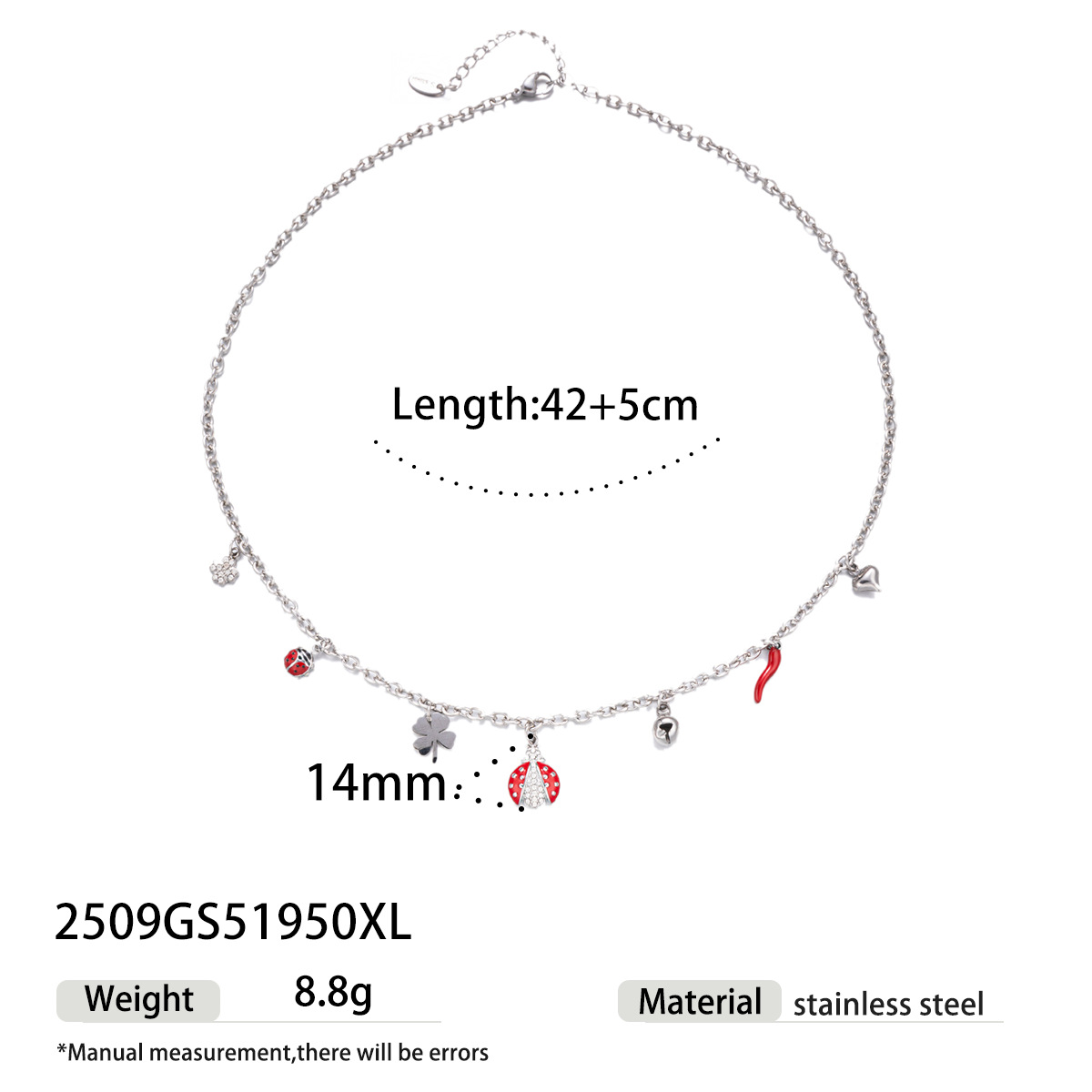 Collar de zircón de acero inoxidable transfronterizo TENA, estilo de nicho, diseño ligero y lujoso, personalidad universal, cadena de clavícula image 3