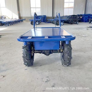 Electric Chicken Cart, Flour and Fertilizer Flatbed Cart, Construction Site Hollow Brick Transportation, Orchard Climbing Breeding Manure Cart