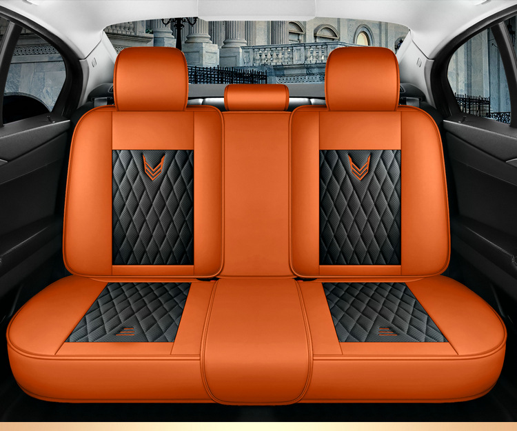 Cross-Border Full Leather Car Seat Covers, Universal Car Seat Cushions for All Seasons, Fully Enclosed Car Seat Cushions