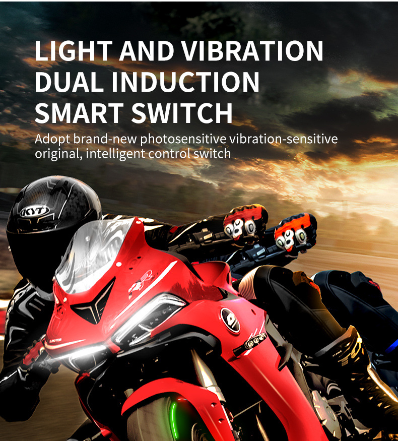 Motorrad Auto Wind Sensing Feuer Rad Wiederaufladbare Vibrierende Blinkende Dekorative Reifen Ventil Licht_voghion.com