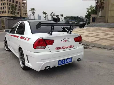 Car Rear Spoiler, No-Drill Installation, Large Rear Wing, Car Modification, Aluminum Alloy, Black Racing Universal Sedan Spoiler (Fixed wind wing) - jg-113-sedan-double-layer-requires-drilling