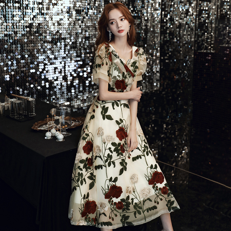 2024 New pregnant women dress red lace short Group toast dress wedding bridesmaid dress big belly dress