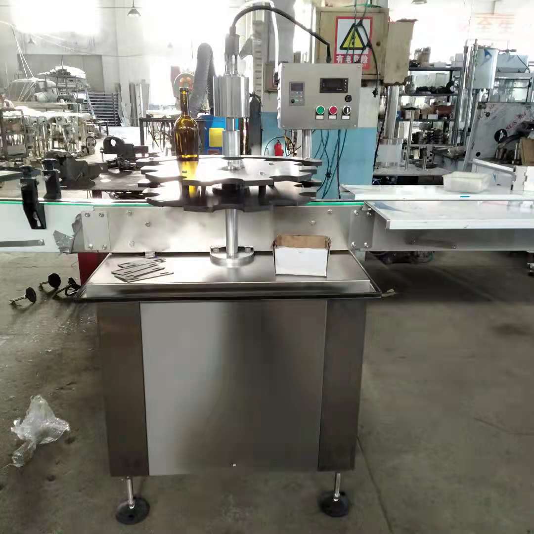 全自动单头胶帽热缩机 PVC胶帽热缩机 拨盘式胶帽缩帽机