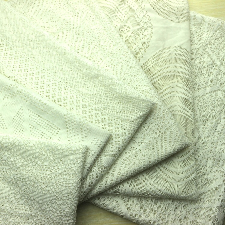 针织纬编锦纶尼龙氨纶大提花单面网眼布蕾丝网眼布透视装服装面料