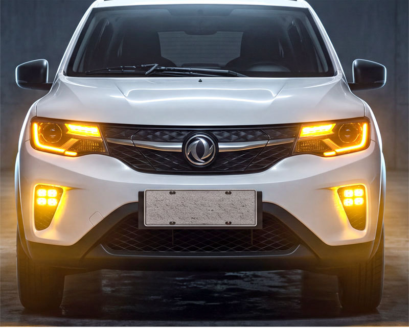 Suitable for Dongfeng Fengshen EX1 Nano EX1, specialized daytime running lights, modified LED front fog lights, front bumper decorative lights
