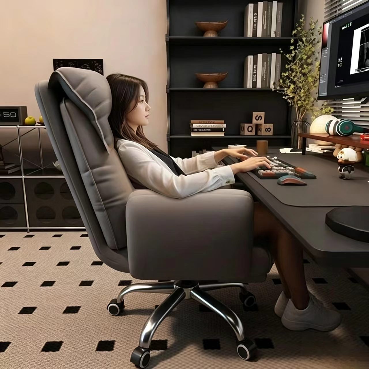E-sports space capsule computer chair, gaming chair, home seating, computer chair for internet cafes, lazy sofa chair, e-sports space capsule