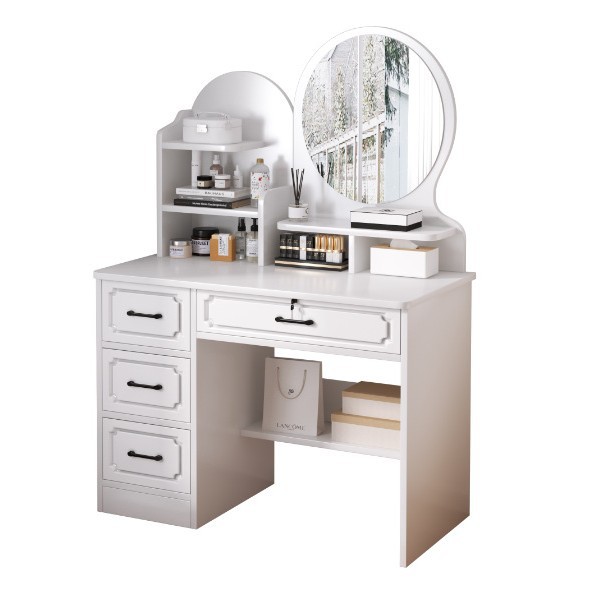 Dormitorio de tocador moderno y simple mesas de maquillaje en 2025 nuevo estilo de alta calidad dormitorio principal 2 en 1 mesas de escritorio mesas de maquillaje