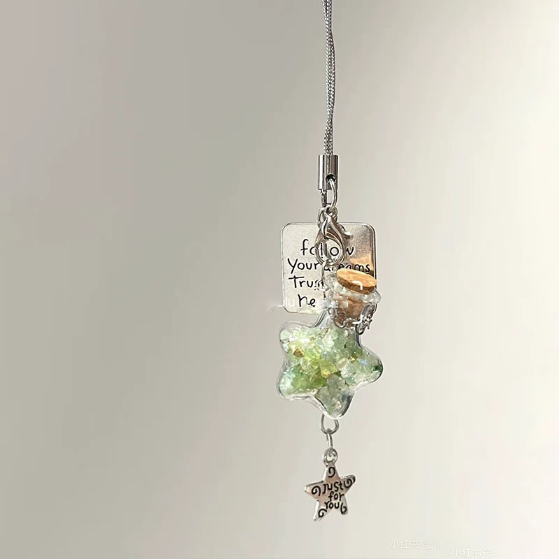 Подвеска-бутылочка со звездами, домашняя цепочка для мобильного телефона, стильный милый кулон, подарочная сумка, подвесной брелок для ювелирных изделий