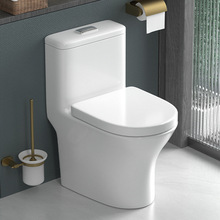 酒店宾馆工程马桶虹吸式连体家用抽水普通卫浴洁具座坐便器工厂