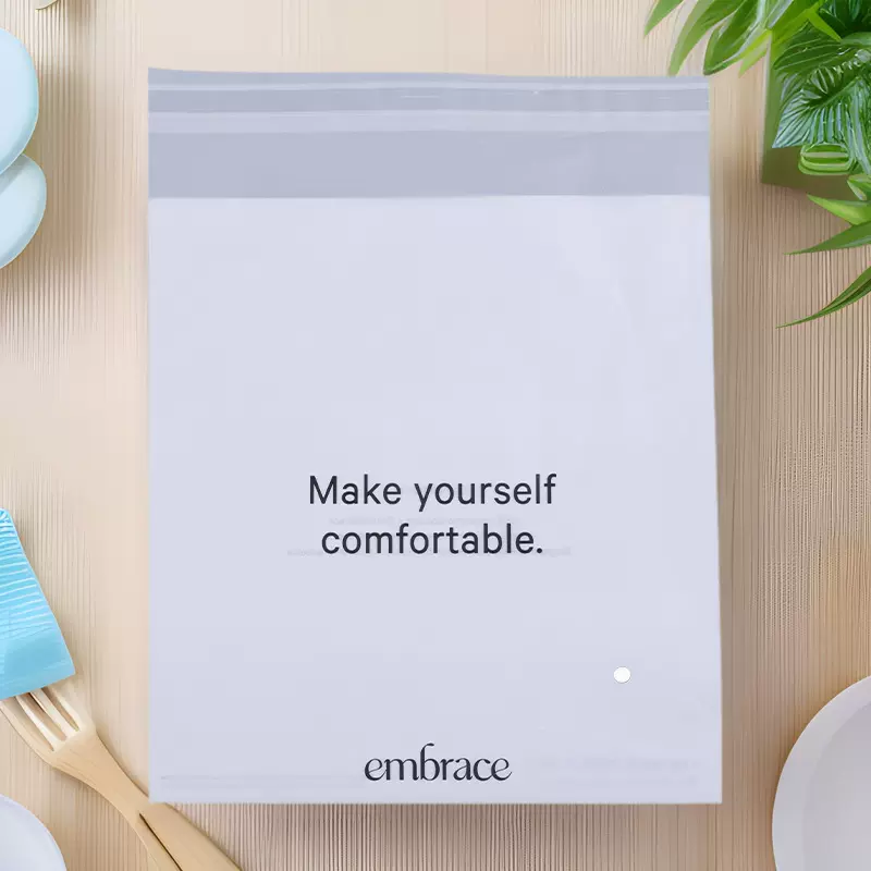 全降解自粘袋 跨境环保物流快递打包袋定制 可降解衣服磨砂包装袋