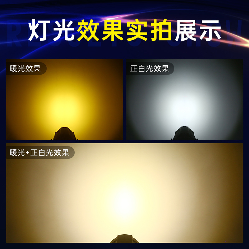 7 luces COB de superficie para iluminación complementaria, luces LED par para transmisión en vivo de bodas, iluminación de escenario para salas de conferencias.