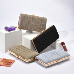 跨境熱賣歐式純色晚宴包宴會包新款時尚簡約包名媛手拿包廠家