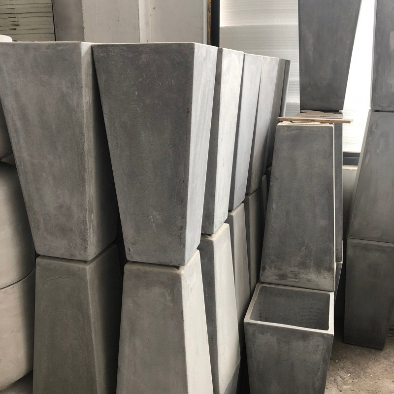 Macetas de barro de viento industrial de celebridades de Internet Macetas de plantación de plantas verdes de monstera retro Macetas de cemento cilíndricas ins al por mayor