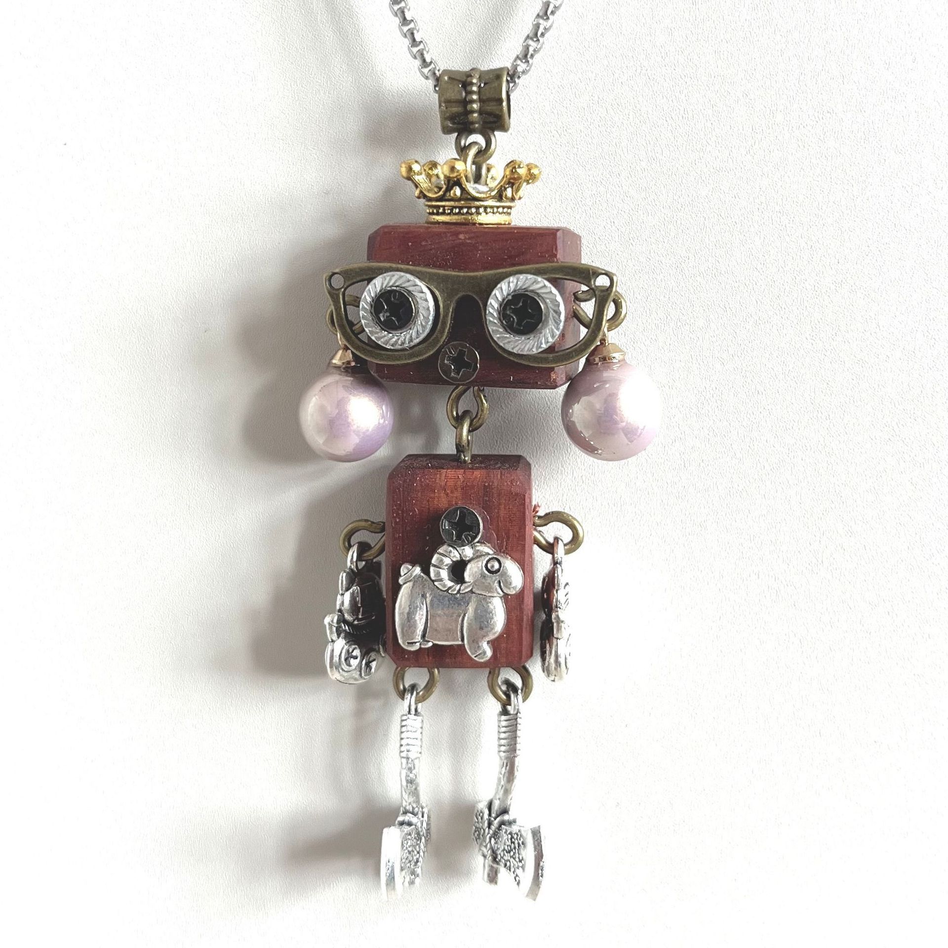 Original "Zodiac" puro hecho a mano punk robot de vapor colgante llavero regalo creativo nuevo producto terminado
