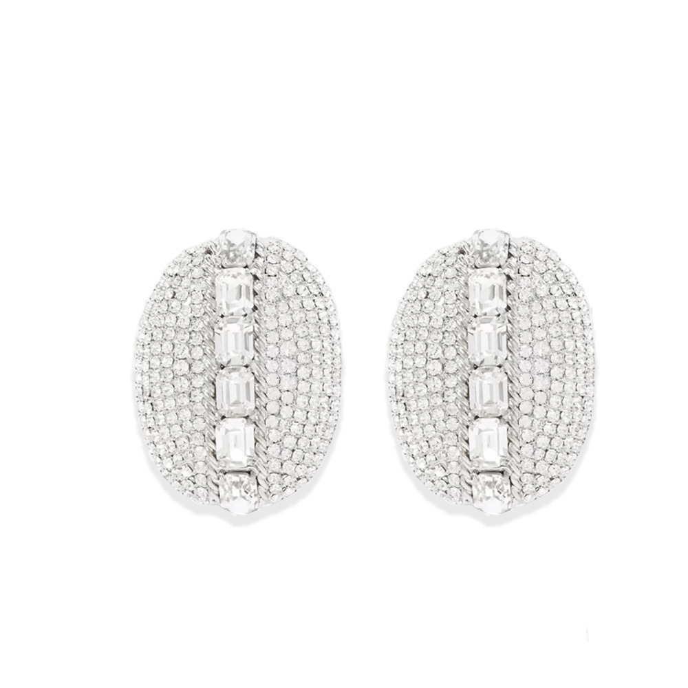 Geometric Pattern Women's Gender 1 Pair Glam Exaggerated Geometric Plating Rhinestone Copper Rhinestones Ear Cuffs