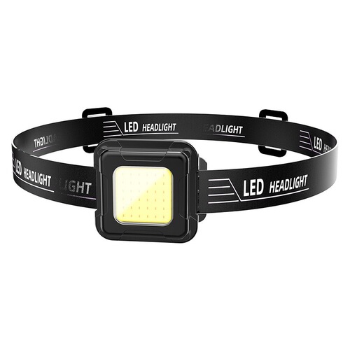 New Lightweight Cross-border Strong High-Light COB Headlamp with Long Battery Life Charging Outdoor Headwear Fishing Light Cycling Light