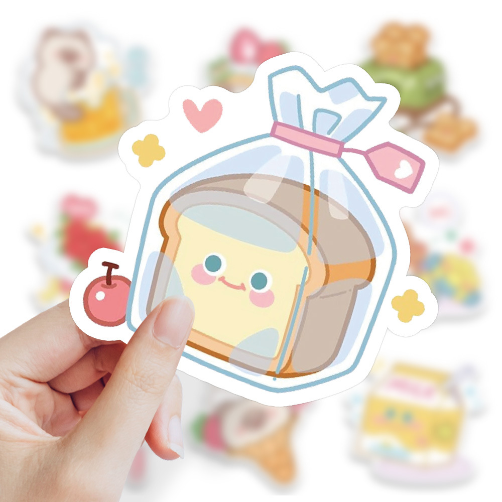 1 Set Quantity 1 Set Cartoon Learning School Pp Synthetic Paper Adhesive Sticker Cartoon Style Cute Stickers