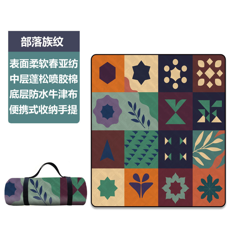 印花超声波野餐垫防水防潮垫子野餐布爬爬垫子户外露营野餐定制垫|undefined
