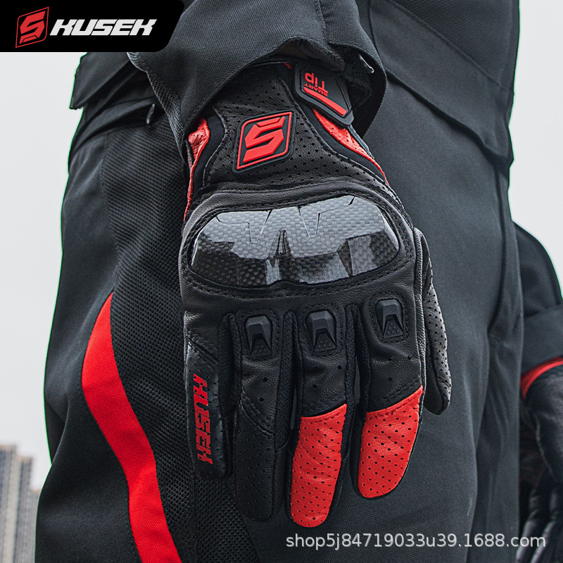 Guantes de ciclismo de motocicleta para hombre al aire libre equipo de carreras de locomotoras de cuatro estaciones todoterreno anti-caída invierno frío verano transpirable