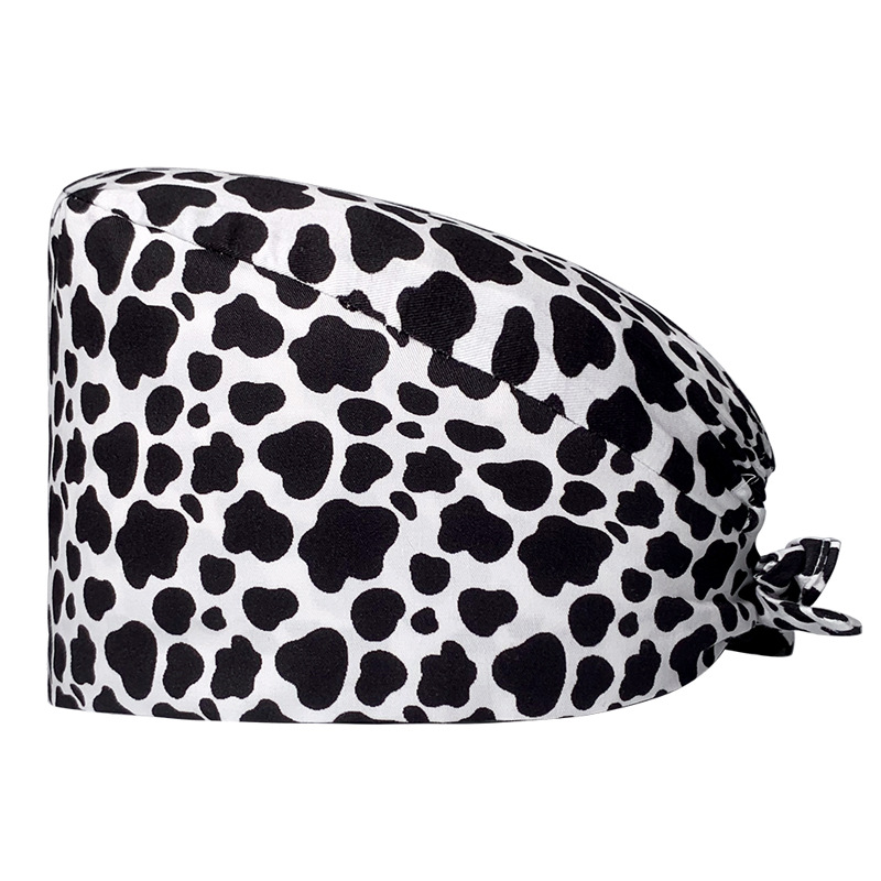 Sombrero de flores de algodón con estampado de dibujos animados, toalla absorbente para el sudor, sombrero de estudio médico, sombrero de enfermera UCI, envío directo de AliExpress