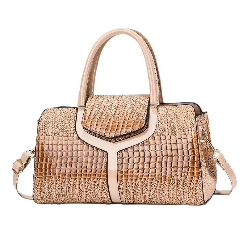 Nuevas bolsas de mujer transfronterizas con patrón de cocodrilo, bolsas de moda para mujeres, bolsas de madre, bolsas de hombro para viajar.