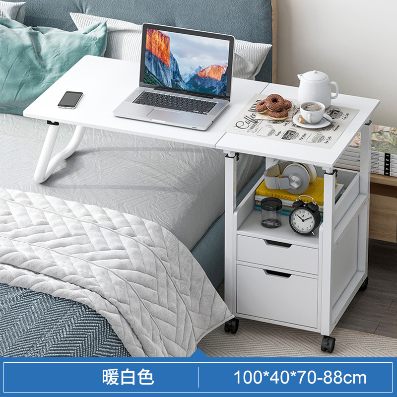 Mesa de noche Dormitorio Cama simple Mesa perezosa Dormitorio simple para el hogar Computadora móvil Mesa elevadora Mesa para estudiantes