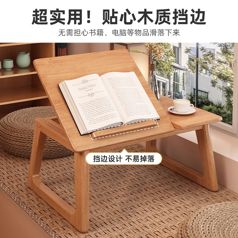 Mesa de cama pequeña tabla de madera sólida tabla de ventana plegable dormitorio de estudiantes tabla de estudio simple tabla de computadora portátil