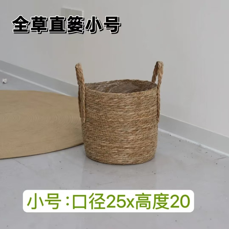 卓兰七夕新品仿塑藤编复古风花篮大尺寸99朵玫瑰插花篮花艺材料|undefined
