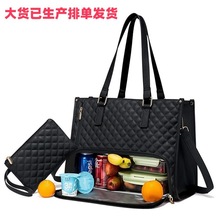 新品2合1新款手提包保温午餐单肩包大容量电脑收纳包托特包妈咪包