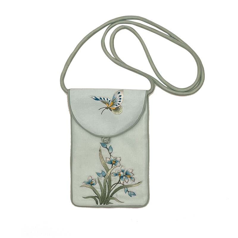 [Pedido al por mayor] Bolso de teléfono móvil bordado de estilo chino Nuevo bolso de teléfono móvil bordado Su de estilo chino Bolso de lona bordado Bolso diagonal