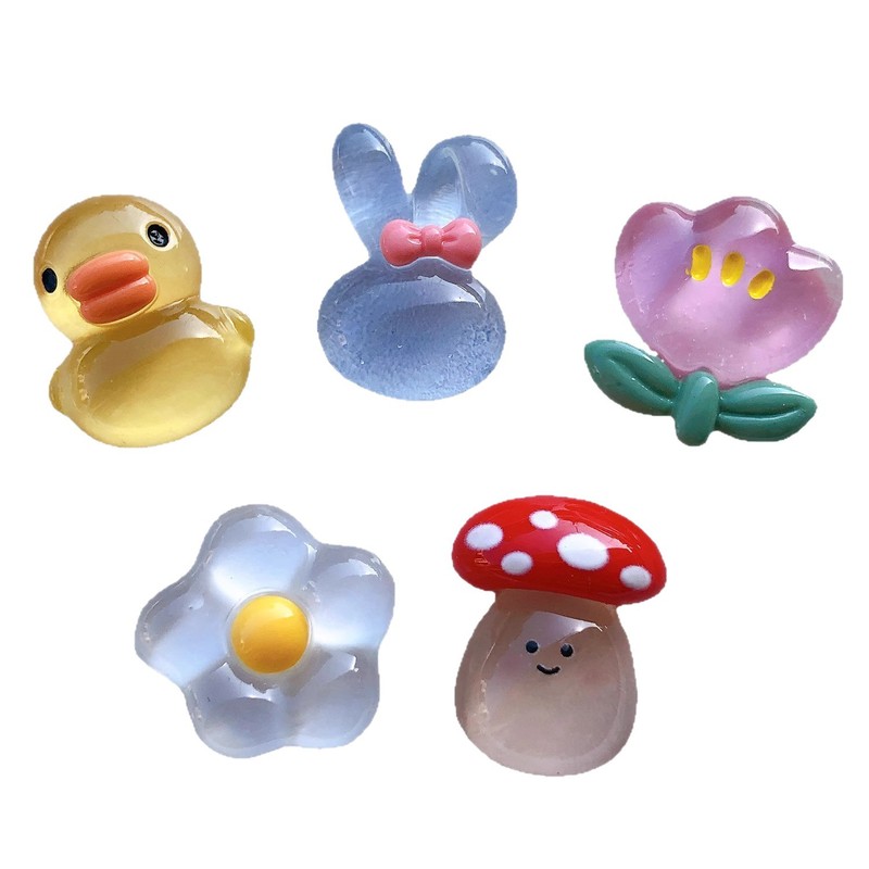 漫画クリスタルキノコクリーム接着剤 diy ジュエリー携帯電話ケースアクセサリーグリッパーヘアアクセサリーヘアピンアクセサリー手作り材料|undefined